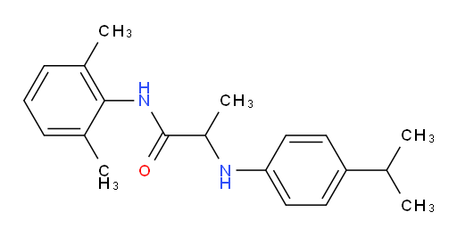 N-(2,6-dimethylphenyl)-2-((4-isopropylphenyl)amino)propanamide