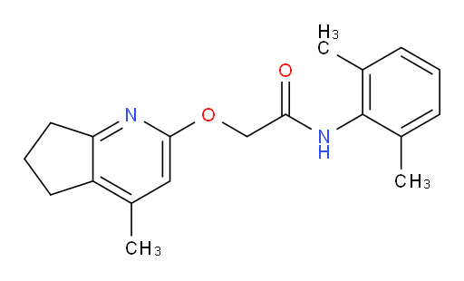 N-(2,6-dimethylphenyl)-2-((4-methyl-6,7-dihydro-5H-cyclopenta[b]pyridin-2-yl)oxy)acetamide