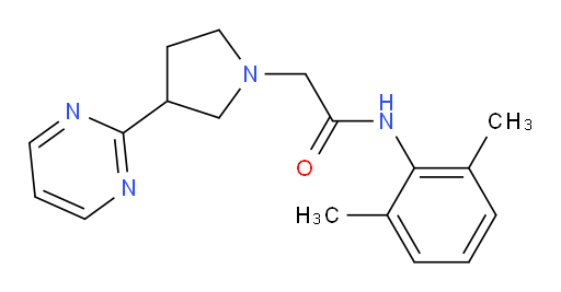 N-(2,6-dimethylphenyl)-2-(3-(pyrimidin-2-yl)pyrrolidin-1-yl)acetamide