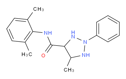 N-(2,6-dimethylphenyl)-5-methyl-2-phenyl-1,2,3-triazolidine-4-carboxamide