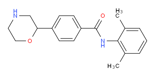 N-(2,6-dimethylphenyl)-4-(morpholin-2-yl)benzamide