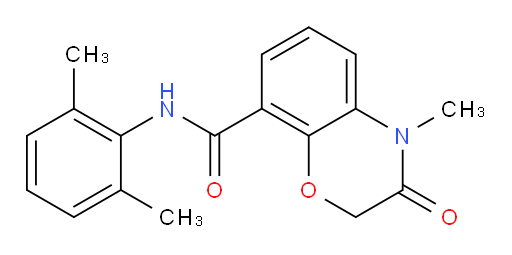 N-(2,6-dimethylphenyl)-4-methyl-3-oxo-3,4-dihydro-2H-benzo[b][1,4]oxazine-8-carboxamide