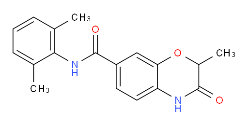 N-(2,6-dimethylphenyl)-2-methyl-3-oxo-3,4-dihydro-2H-benzo[b][1,4]oxazine-7-carboxamide