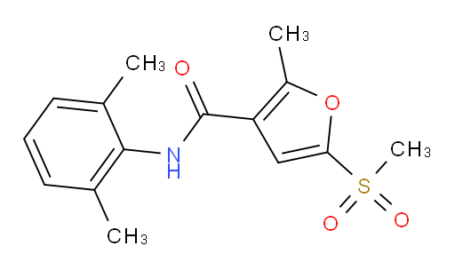 N-(2,6-dimethylphenyl)-2-methyl-5-(methylsulfonyl)furan-3-carboxamide