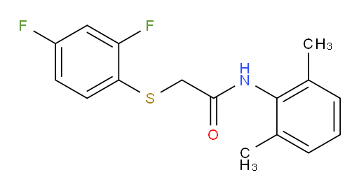 2-((2,4-difluorophenyl)thio)-N-(2,6-dimethylphenyl)acetamide