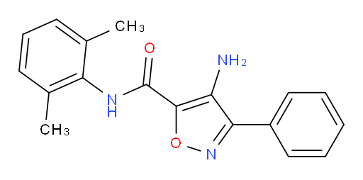 4-amino-N-(2,6-dimethylphenyl)-3-phenylisoxazole-5-carboxamide