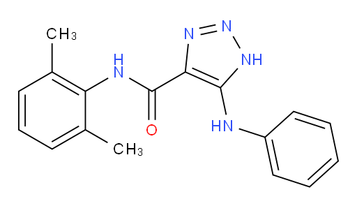 N-(2,6-dimethylphenyl)-5-(phenylamino)-1H-1,2,3-triazole-4-carboxamide