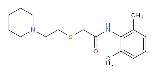 N-(2,6-dimethylphenyl)-2-((2-(piperidin-1-yl)ethyl)thio)acetamide