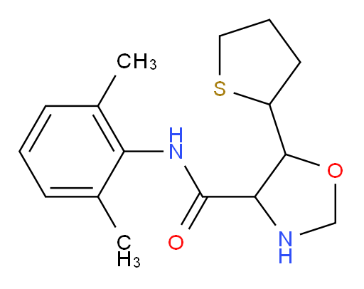N-(2,6-dimethylphenyl)-5-(tetrahydrothiophen-2-yl)oxazolidine-4-carboxamide