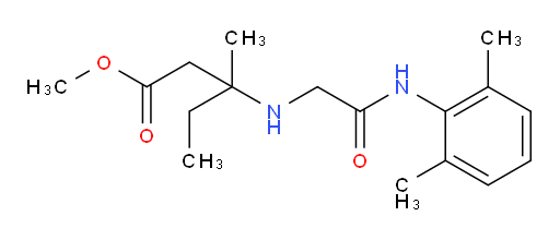 methyl 3-((2-((2,6-dimethylphenyl)amino)-2-oxoethyl)amino)-3-methylpentanoate