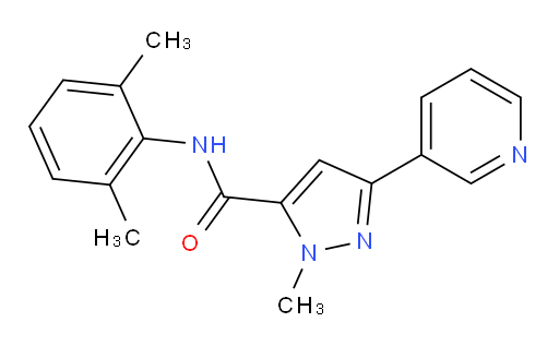 N-(2,6-dimethylphenyl)-1-methyl-3-(pyridin-3-yl)-1H-pyrazole-5-carboxamide