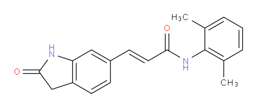 (E)-N-(2,6-dimethylphenyl)-3-(2-oxoindolin-6-yl)acrylamide