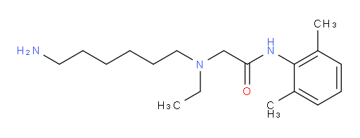 2-((6-aminohexyl)(ethyl)amino)-N-(2,6-dimethylphenyl)acetamide