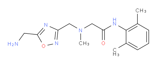 2-(((5-(aminomethyl)-1,2,4-oxadiazol-3-yl)methyl)(methyl)amino)-N-(2,6-dimethylphenyl)acetamide