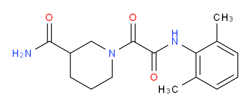 1-(2-((2,6-dimethylphenyl)amino)-2-oxoacetyl)piperidine-3-carboxamide