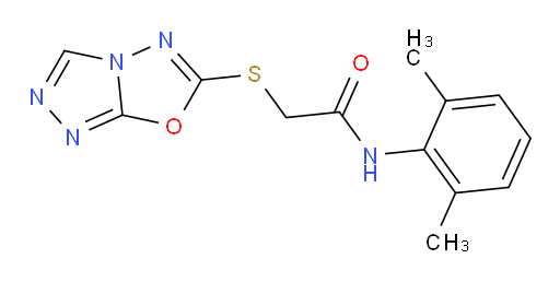 2-([1,2,4]triazolo[3,4-b][1,3,4]oxadiazol-6-ylthio)-N-(2,6-dimethylphenyl)acetamide