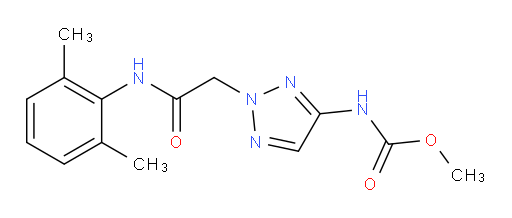 methyl (2-(2-((2,6-dimethylphenyl)amino)-2-oxoethyl)-2H-1,2,3-triazol-4-yl)carbamate
