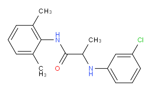 2-((3-chlorophenyl)amino)-N-(2,6-dimethylphenyl)propanamide