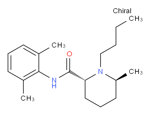 (2R,6S)-1-butyl-N-(2,6-dimethylphenyl)-6-methylpiperidine-2-carboxamide