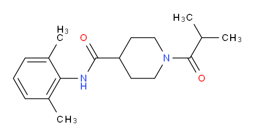 N-(2,6-dimethylphenyl)-1-isobutyrylpiperidine-4-carboxamide