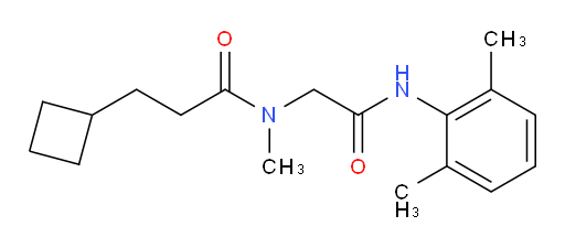 3-cyclobutyl-N-(2-((2,6-dimethylphenyl)amino)-2-oxoethyl)-N-methylpropanamide