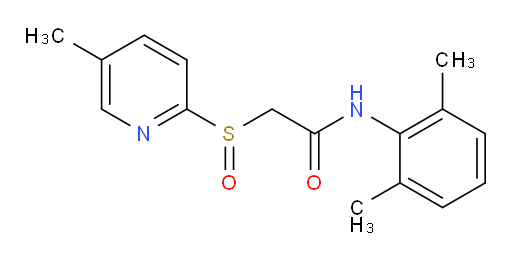N-(2,6-dimethylphenyl)-2-((5-methylpyridin-2-yl)sulfinyl)acetamide