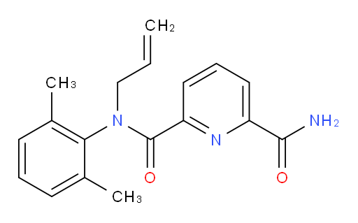 N2-allyl-N2-(2,6-dimethylphenyl)pyridine-2,6-dicarboxamide