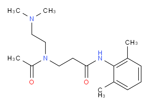 3-(N-(2-(dimethylamino)ethyl)acetamido)-N-(2,6-dimethylphenyl)propanamide