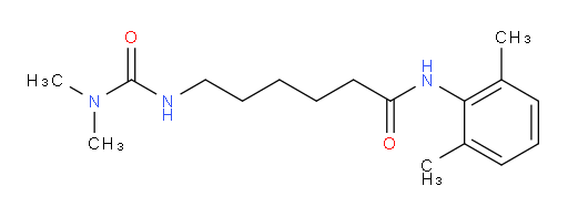 N-(2,6-dimethylphenyl)-6-(3,3-dimethylureido)hexanamide