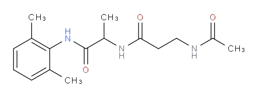 3-acetamido-N-(1-((2,6-dimethylphenyl)amino)-1-oxopropan-2-yl)propanamide