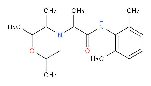 N-(2,6-dimethylphenyl)-2-(2,3,6-trimethylmorpholino)propanamide