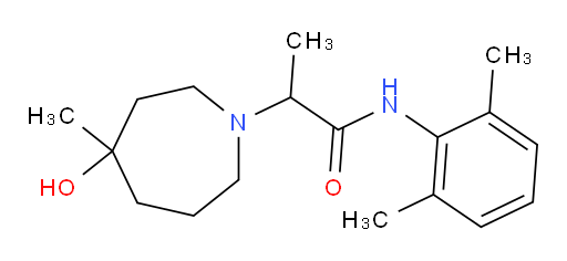 N-(2,6-dimethylphenyl)-2-(4-hydroxy-4-methylazepan-1-yl)propanamide
