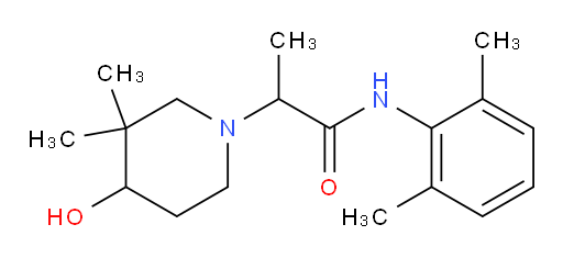 N-(2,6-dimethylphenyl)-2-(4-hydroxy-3,3-dimethylpiperidin-1-yl)propanamide