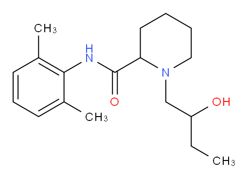 N-(2,6-dimethylphenyl)-1-(2-hydroxybutyl)piperidine-2-carboxamide