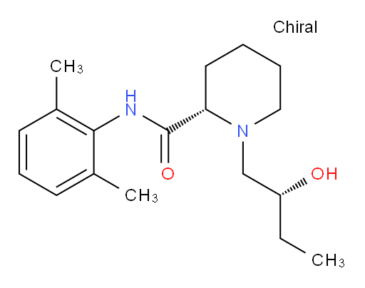 (S)-N-(2,6-dimethylphenyl)-1-((R)-2-hydroxybutyl)piperidine-2-carboxamide