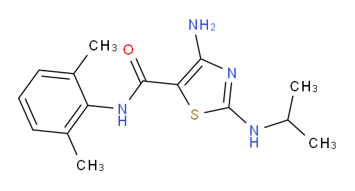 4-amino-N-(2,6-dimethylphenyl)-2-(isopropylamino)thiazole-5-carboxamide