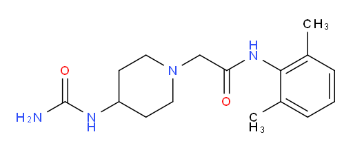 N-(2,6-dimethylphenyl)-2-(4-ureidopiperidin-1-yl)acetamide