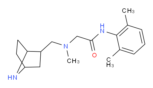 2-((7-azabicyclo[2.2.1]heptan-2-ylmethyl)(methyl)amino)-N-(2,6-dimethylphenyl)acetamide