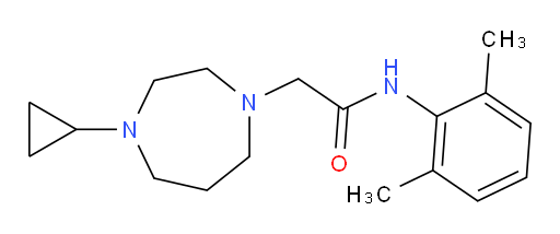 2-(4-cyclopropyl-1,4-diazepan-1-yl)-N-(2,6-dimethylphenyl)acetamide