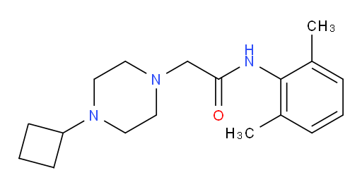 2-(4-cyclobutylpiperazin-1-yl)-N-(2,6-dimethylphenyl)acetamide