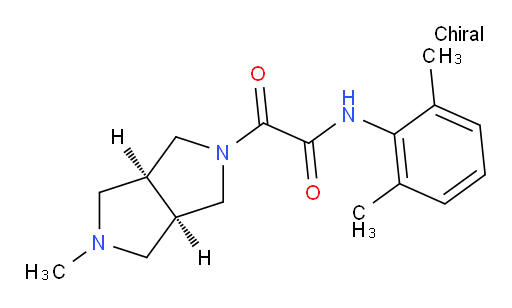 N-(2,6-dimethylphenyl)-2-((3aR,6aS)-5-methylhexahydropyrrolo[3,4-c]pyrrol-2(1H)-yl)-2-oxoacetamide