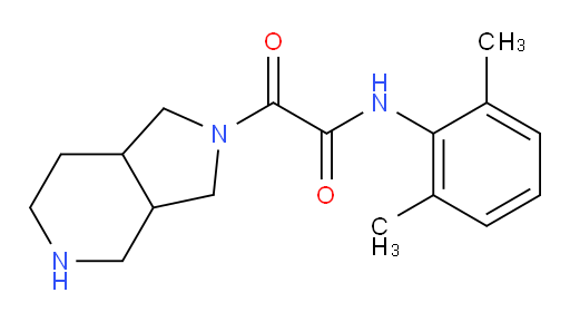 N-(2,6-dimethylphenyl)-2-(hexahydro-1H-pyrrolo[3,4-c]pyridin-2(3H)-yl)-2-oxoacetamide