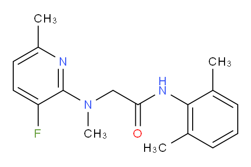 N-(2,6-dimethylphenyl)-2-((3-fluoro-6-methylpyridin-2-yl)(methyl)amino)acetamide
