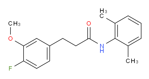 N-(2,6-dimethylphenyl)-3-(4-fluoro-3-methoxyphenyl)propanamide