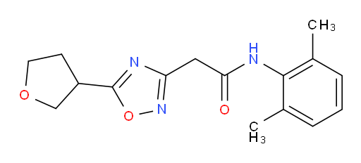 N-(2,6-dimethylphenyl)-2-(5-(tetrahydrofuran-3-yl)-1,2,4-oxadiazol-3-yl)acetamide