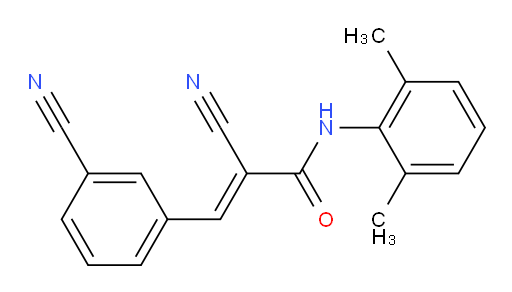 (E)-2-cyano-3-(3-cyanophenyl)-N-(2,6-dimethylphenyl)acrylamide