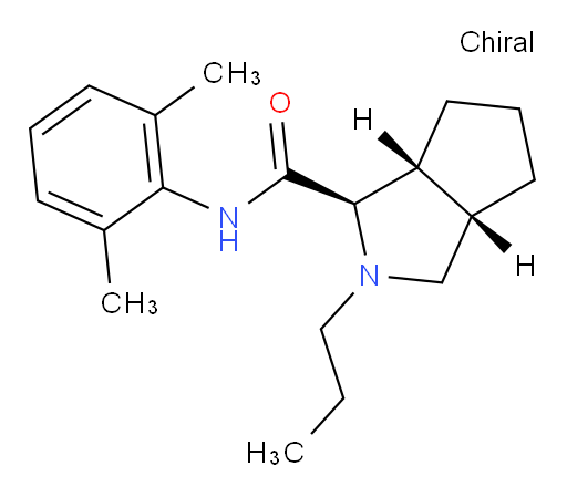 (1R,3aS,6aR)-N-(2,6-dimethylphenyl)-2-propyloctahydrocyclopenta[c]pyrrole-1-carboxamide