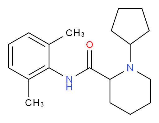 1-cyclopentyl-N-(2,6-dimethylphenyl)piperidine-2-carboxamide