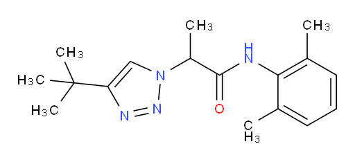 2-(4-(tert-butyl)-1H-1,2,3-triazol-1-yl)-N-(2,6-dimethylphenyl)propanamide