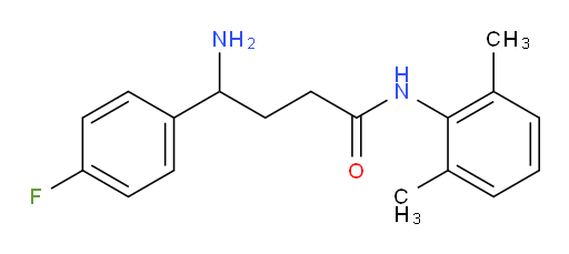 4-amino-N-(2,6-dimethylphenyl)-4-(4-fluorophenyl)butanamide